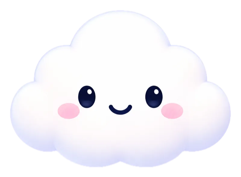 Cloudi, a smiling little cloud